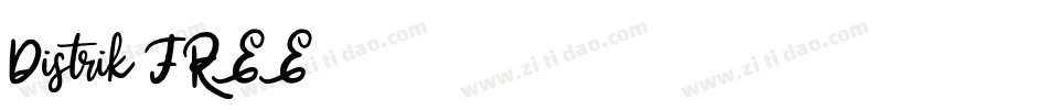 Distrik FREE字体转换